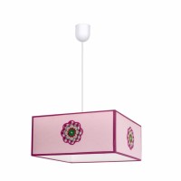 Distribuidor - Lâmpadas Diversas | Colgantes Infantil | COLGANTE PETALO 1XE27 ROSA REGX35X35 Ref: 117293500